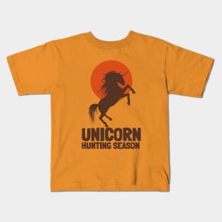 unicorn hunting season Kids T-Shirt